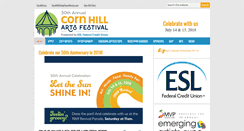 Desktop Screenshot of cornhillartsfestival.com