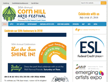 Tablet Screenshot of cornhillartsfestival.com